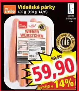 Norma Vídeňské párky* • nabídka