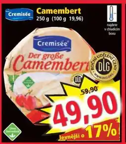 Norma Cremisée Camembert nabídka