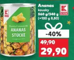 Kaufland Ananas kousky nabídka