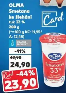 Kaufland OLMA Smetana ke šlehání nabídka