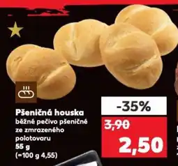 Kaufland Pšeničná houska běžné pečivo pšeničné ze zmrazeného polotovaru nabídka