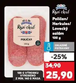 Kaufland Poličan/ Herkules/ Lovecký salám nabídka