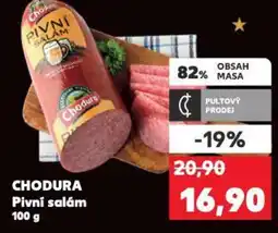 Kaufland CHODURA Pivní salám nabídka