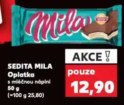 Kaufland SEDITA MILA Oplatka s mléčnou náplní nabídka