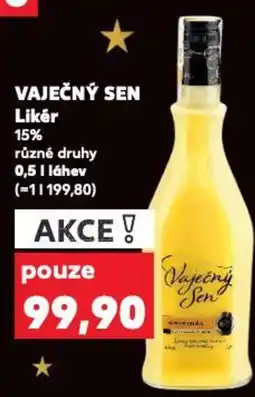 Kaufland VAJEČNÝ SEN Likér nabídka