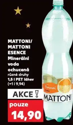 Kaufland MATTONI/ MATTONI ESENCE Minerální voda ochucená nabídka