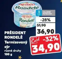 Kaufland PRÉSIDENT RONDELÉ Termizovaný sýr nabídka