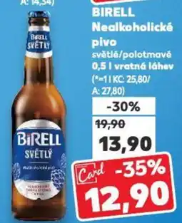 Kaufland BIRELL Nealkoholické pivo světlé/polotmavé nabídka