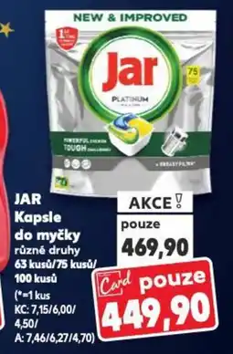 Kaufland JAR Kapsle do myčky nabídka