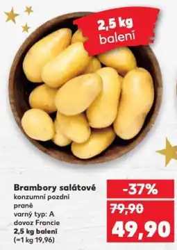 Kaufland Brambory salátové konzumní pozdní prané nabídka