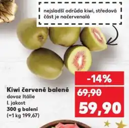 Kaufland Kiwi červené balené dovoz Itálie I. jakost nabídka