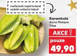 Kaufland Karambola dovoz Malajsie nabídka