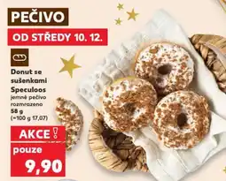 Kaufland Donut se sušenkami Speculoos jemné pečivo rozmrazeno nabídka