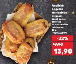 Kaufland Anglická bagetka se slaninou a sýrem nabídka