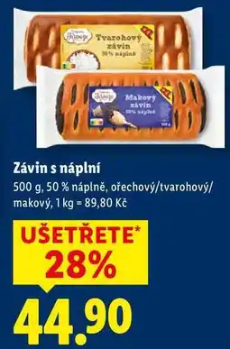 Lidl Závin s náplní, 500 g nabídka