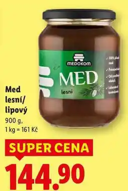 Lidl Med lesní/lipový, 900 g nabídka
