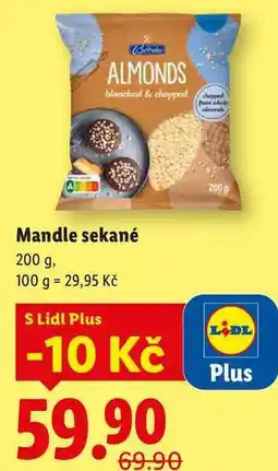 Lidl Mandle sekané, 200 g nabídka