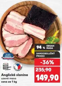 Kaufland Anglická slanina uzené maso nabídka