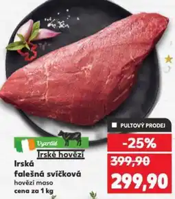 Kaufland Irská falešná svíčková hovězí maso nabídka