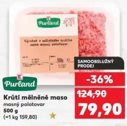 Kaufland Krůtí mělněné maso masný polotovar nabídka