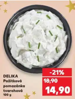 Kaufland DELIKA Pažitková pomazánka tvarohová nabídka