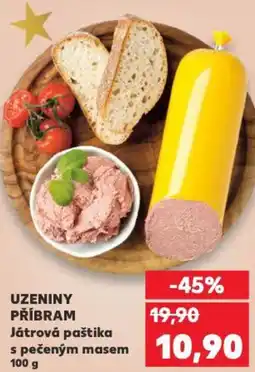 Kaufland UZENINY PŘÍBRAM Játrová paštika s pečeným masem nabídka