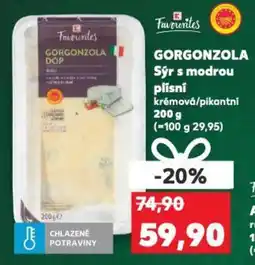 Kaufland GORGONZOLA Sýr s modrou plísní krémová/pikantní nabídka