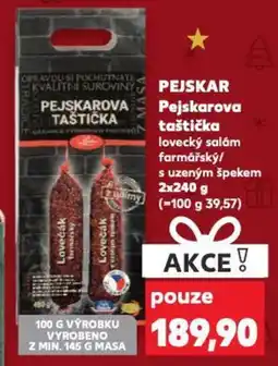 Kaufland PEJSKAR Pejskarova taštička lovecký salám farmářský/ s uzeným špekem nabídka