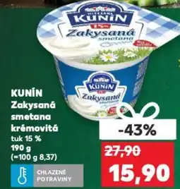 Kaufland KUNIN Zakysaná smetana krémovitá nabídka