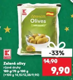Kaufland Zelené olivy nabídka