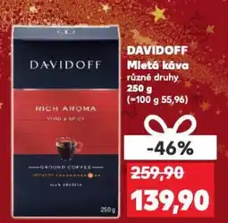Kaufland DAVIDOFF Mletá káva nabídka
