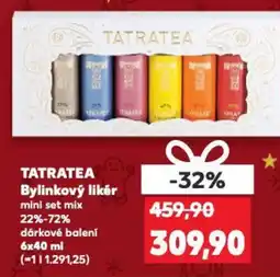 Kaufland TATRATEA Bylinkový likér mini set mix nabídka