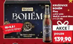 Kaufland KRUŠOVICE BOHÉM Pivo nabídka