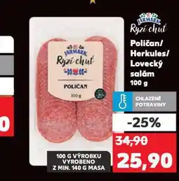 Kaufland Lovecký salám nabídka