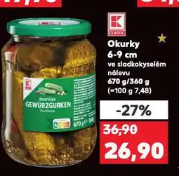 Kaufland Okurky nabídka