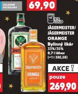 Kaufland Jägermeister orange nabídka