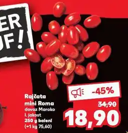 Kaufland Rajčata mini roma nabídka