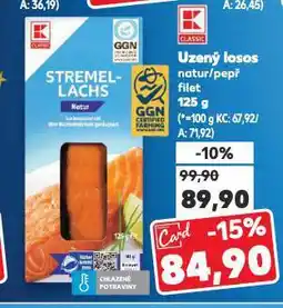 Kaufland Uzený losos nabídka