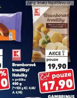 Kaufland Bramborové halušky nabídka