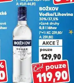 Kaufland Božkov lihovina nabídka