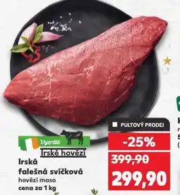 Kaufland Irská falešná svíčková nabídka