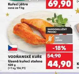 Kaufland Uzená kuřecí stehna nabídka