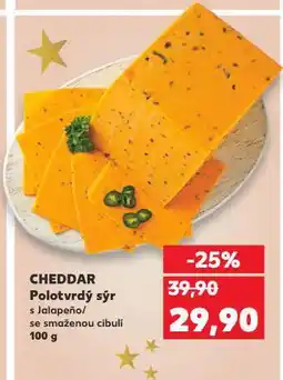 Kaufland Cheddar polotvrdý sýr nabídka