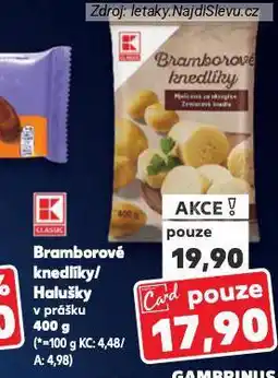 Kaufland Bramborové knedlíky nabídka
