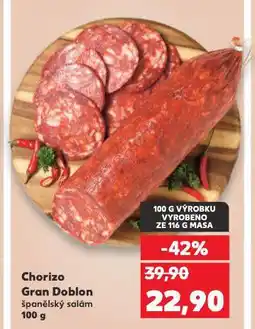 Kaufland Chorizo gran doblon nabídka