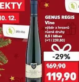 Kaufland GENUS REGIS Vino nabídka