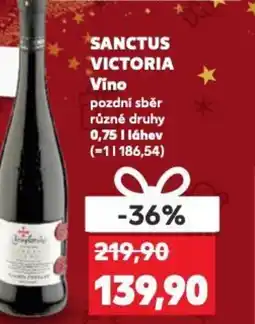Kaufland SANCTUS VICTORIA Vino nabídka