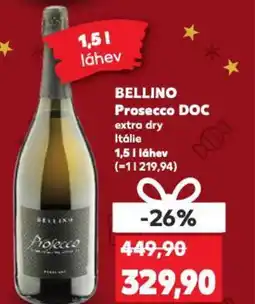 Kaufland BELLINO Prosecco DOC extra dry Itálie nabídka
