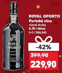 Kaufland ROYAL OPORTO Portské víno nabídka