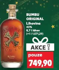 Kaufland BUMBU ORIGINAL Lihovina 40% nabídka